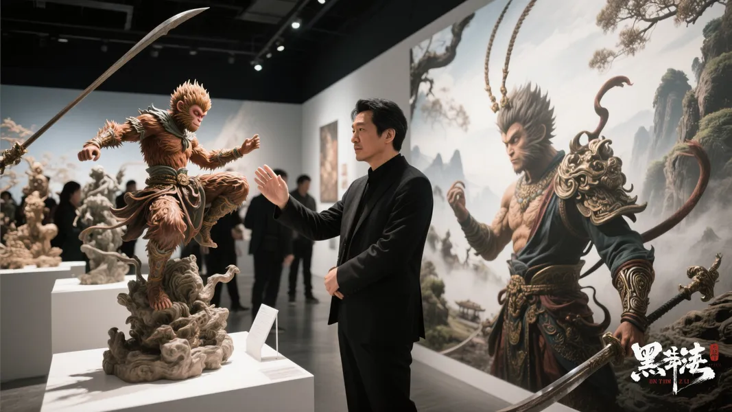 《剑星》制作人金亨泰现身杭州：探访《黑神话》艺术展览